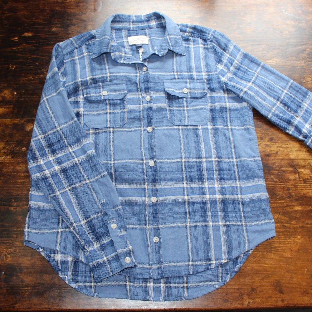 Brand New Blue Button Down Flannel (from Target)
